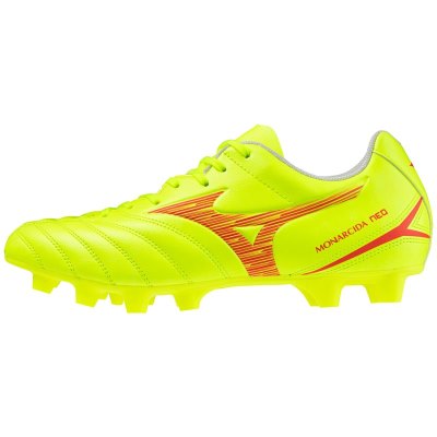 Zapatos De Fútbol Mizuno Monarcida Neo III Select Mujer - Verdes Amarillos / Coral - Chile M147PZNT